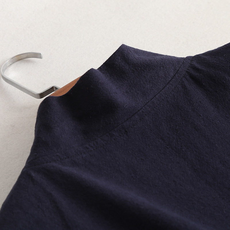 Luo Xia 落霞 Falling Clouds Men's Song & Ming Cotton Linen Jiaoling Changshan Long Top