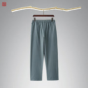 Lao Jie 老街 Old Streets Unisex Cotton & Linen Straight Leg Pants