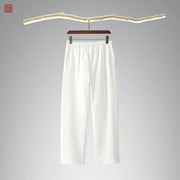 Lao Jie 老街 Old Streets Unisex Cotton & Linen Straight Leg Pants