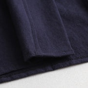 Wu Xiao 无宵 Without Night Song Ming Unisex Cotton Linen Parallel Panel Tied Long Cardigan