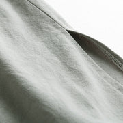 Wu Xiao 无宵 Without Night Song Ming Unisex Cotton Linen Parallel Panel Tied Long Cardigan