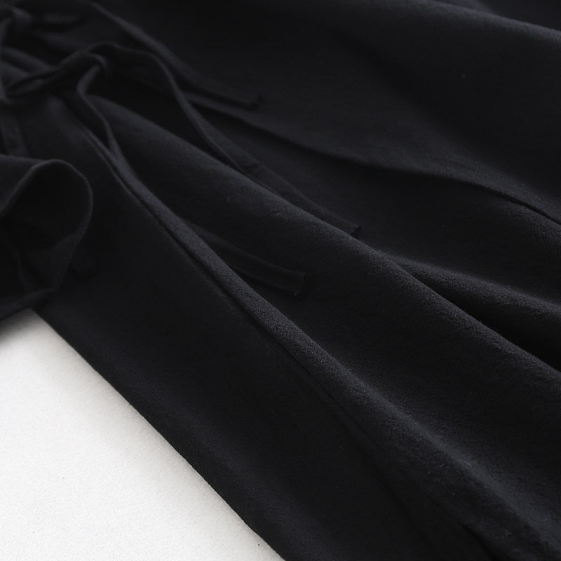 Luo Xia 落霞 Falling Clouds Men's Song & Ming Cotton Linen Jiaoling Changshan Long Top