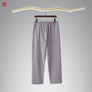 Lao Jie 老街 Old Streets Unisex Cotton & Linen Straight Leg Pants