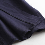 Wu Xiao 无宵 Without Night Song Ming Unisex Cotton Linen Parallel Panel Tied Long Cardigan