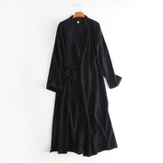 Luo Xia 落霞 Falling Clouds Men's Song & Ming Cotton Linen Jiaoling Changshan Long Top