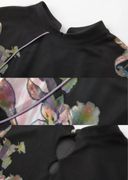 Li Meng 李梦 Plum Dream New Chinese Style Tricolor Print Sleeveless Qipao