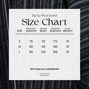 Chen Ji 沉寂 Silence Modernized Men's Wool Tweed Zip-Up Jacket