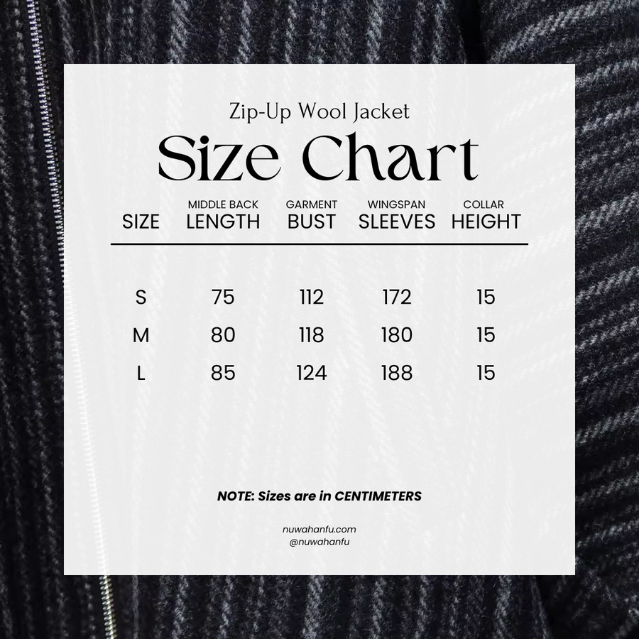 Chen Ji 沉寂 Silence Modernized Men's Wool Tweed Zip-Up Jacket