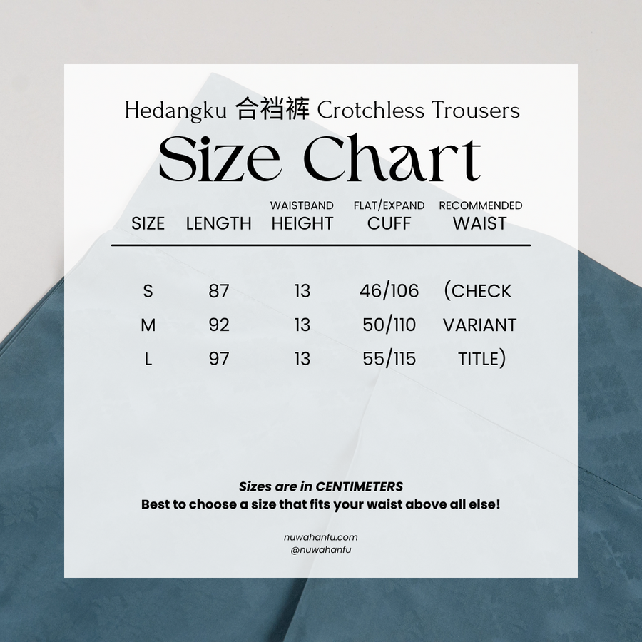 Kuo Tui 阔腿 Wide Leg Men's Song Dynasty Hedangku Open-Crotch Pants