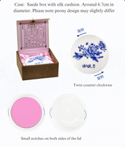 Rouge Powder 胭脂粉饼 Xie Fuchun Traditional Pressed Blush - Peach Pink