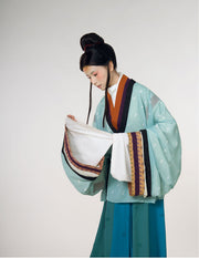 Wu Hang 五行 Five Elements Wei Jin Restoration Cross Collar Yaolan Ru Top & Poqun Skirt Set