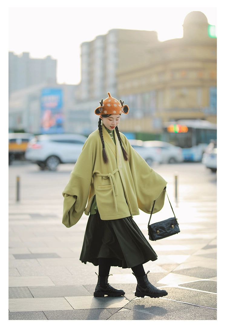 Sen Lin 森林 Forest Fairy Modernized Ming Dynasty Liling Top & Easy-Wear Mamian Set