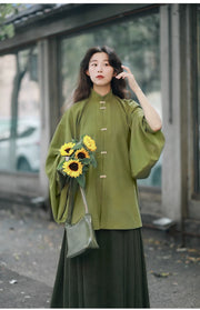 Sen Lin 森林 Forest Fairy Modernized Ming Dynasty Liling Top & Easy-Wear Mamian Set