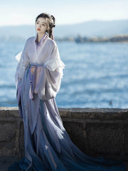 Luo Shen 洛神 River Goddess Wei Jin Zaju Chuishao Fu Swallow Tail & Flying Ribbon Reproduction Set